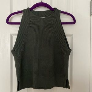 Aritzia Wilfred crevier knit crop top; medium